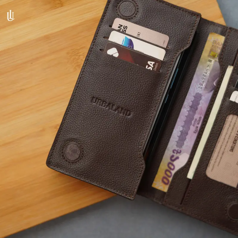 Jason Long Wallet – Chocolate