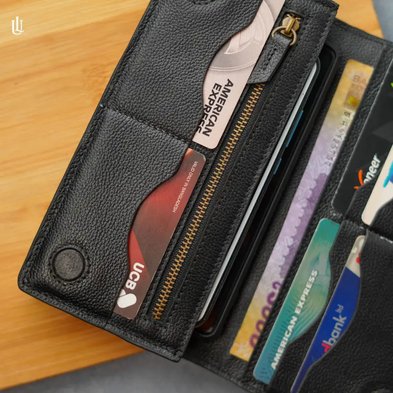 Wane Long Wallet – Black